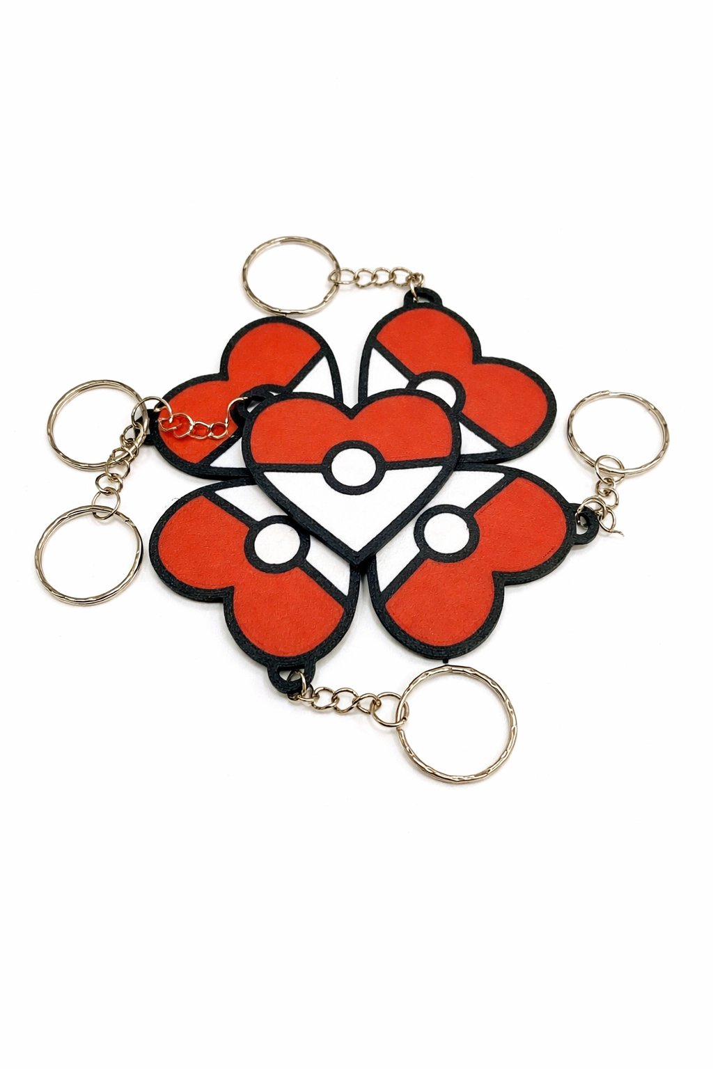 Pokemon heart keyring