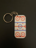 Ice hockey rink keyring