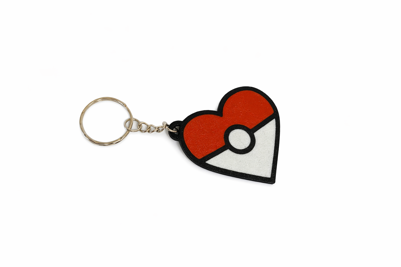 Pokemon heart keyring