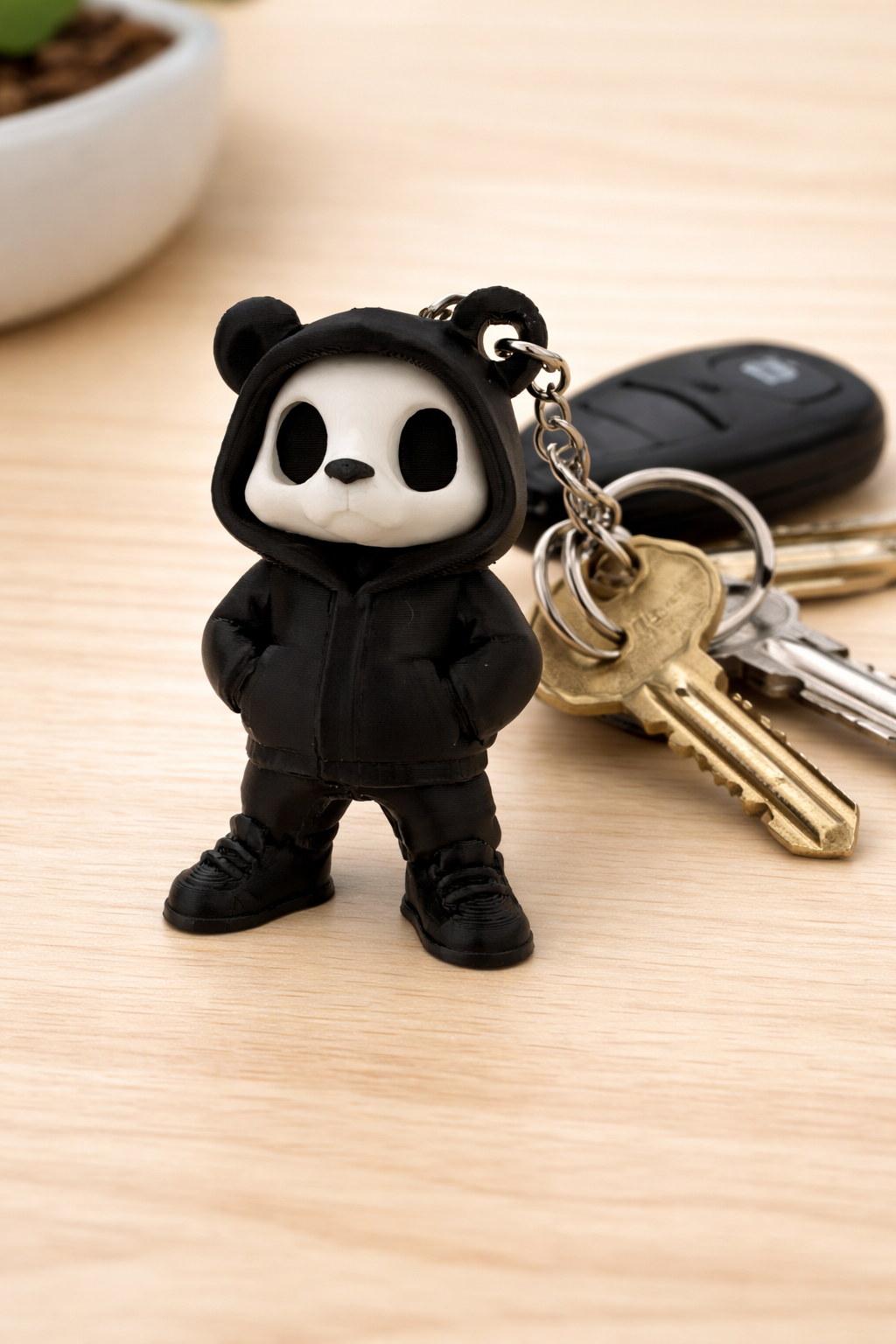 Pocket size Panda Keyring