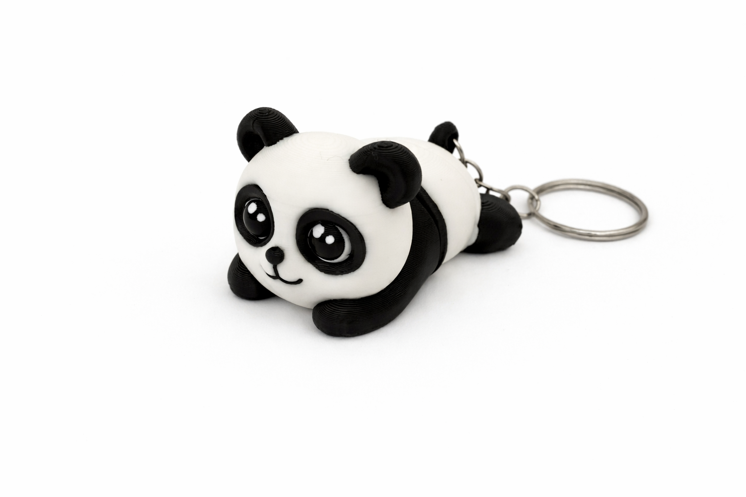 Cute Flexi Panda Keyring