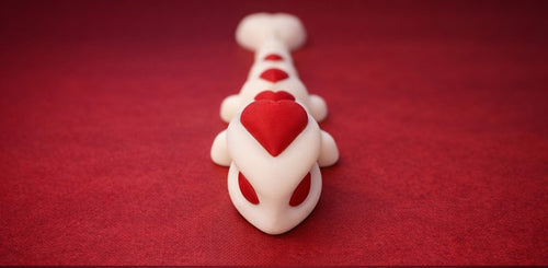 Flexi Valentine Dragon –White & Red