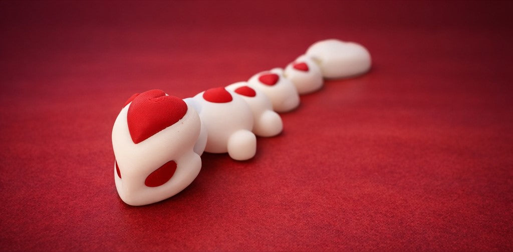 Flexi Valentine Dragon –White & Red