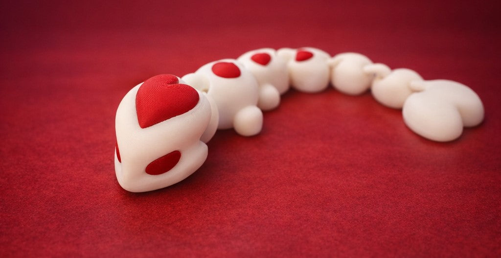 Flexi Valentine Dragon –White & Red