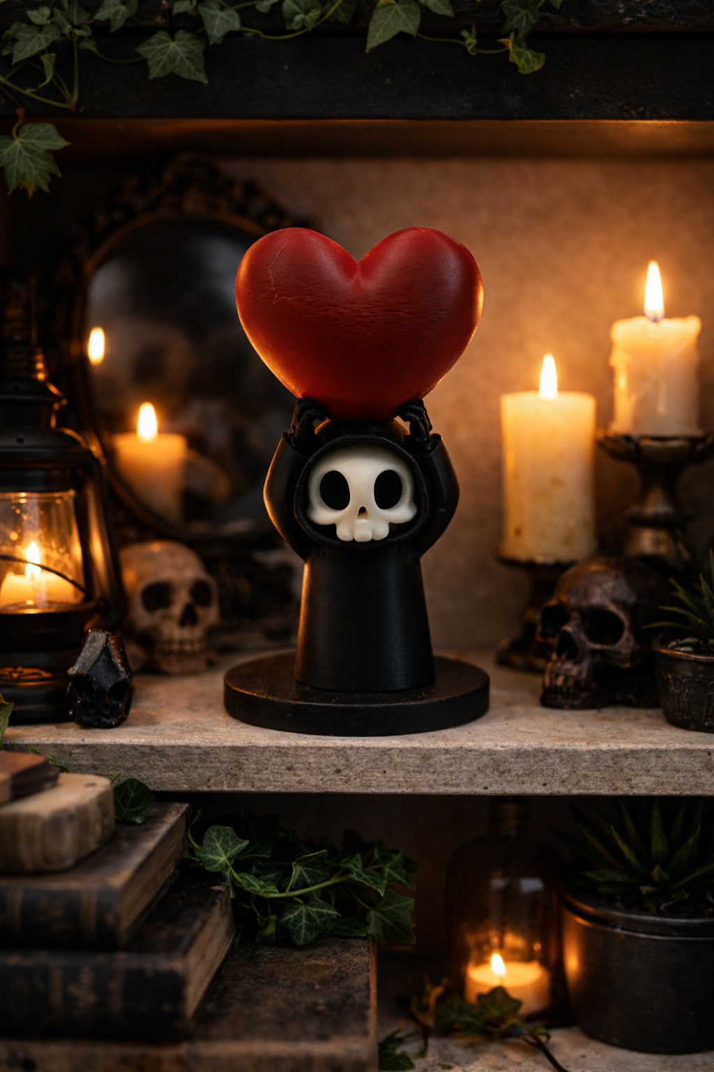 Little Grim Reaper With Heart