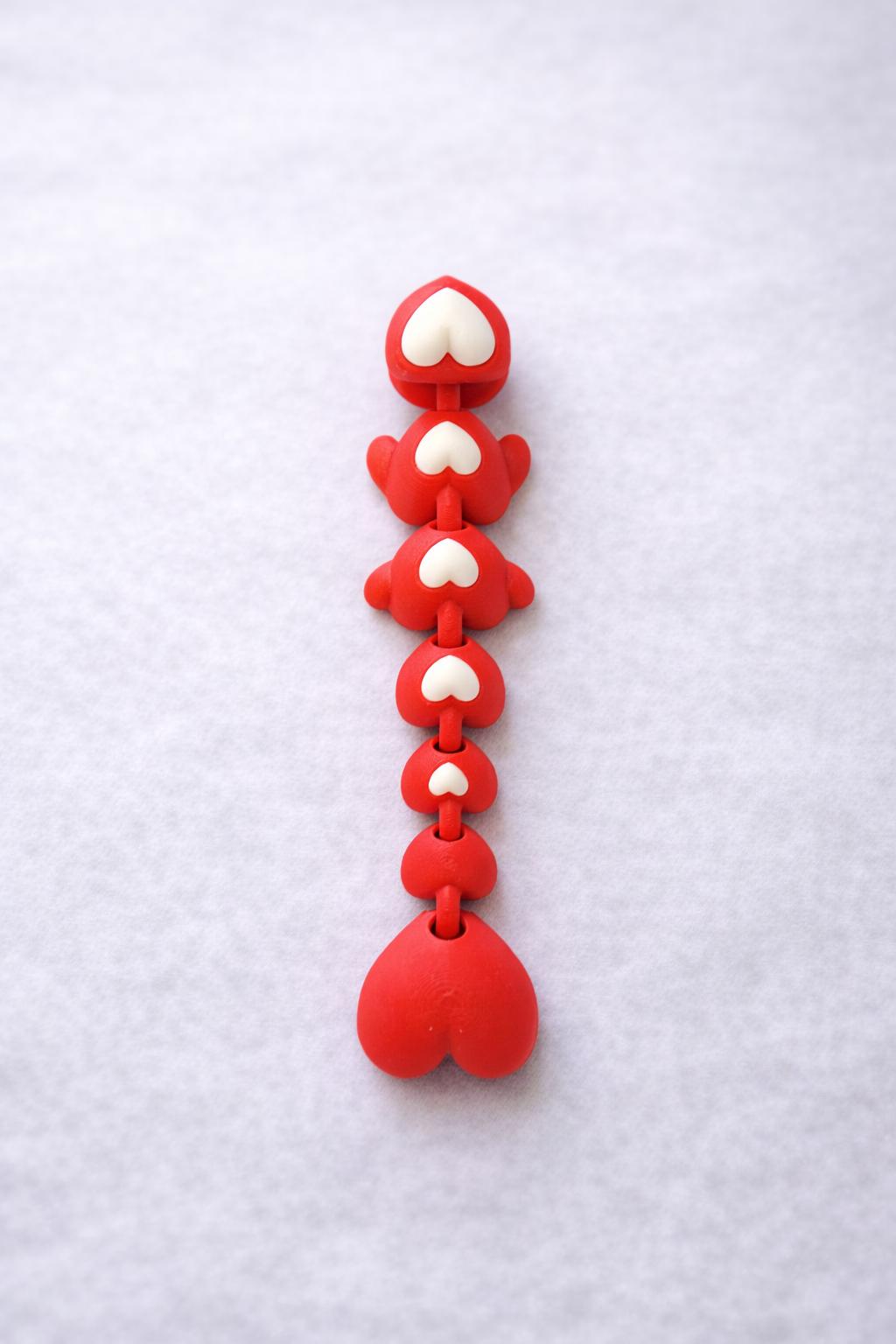 Flexi Valentine Dragon – Red & White